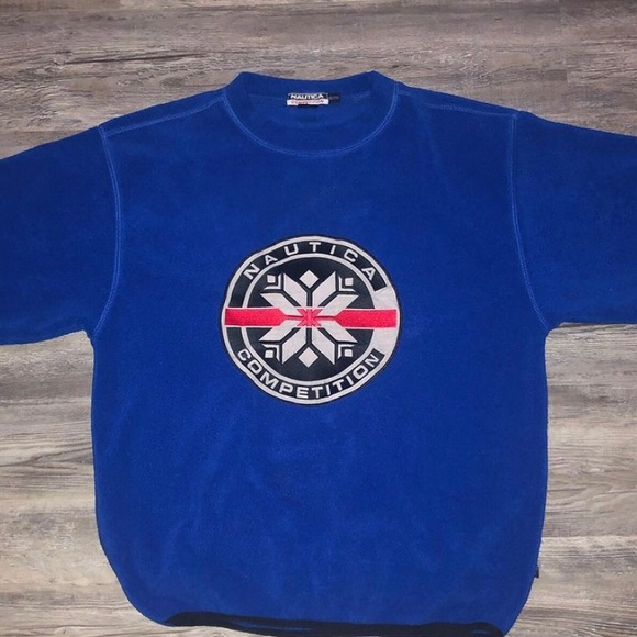 ✇ VINTAGE BLUE NAUTICA CREW KNECK #nautica✇ - Picture 2 of 3